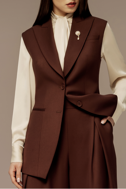 Жилет удлинённый