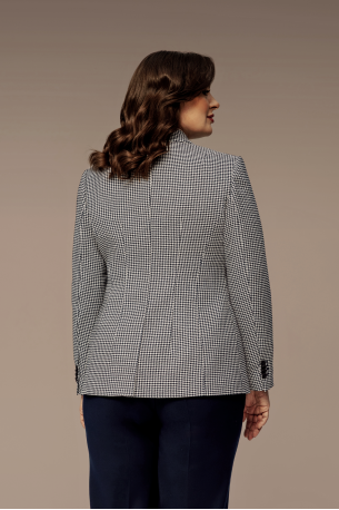 Жакет однобортный с прямыми брюками Жакет однобортный с прямыми брюками