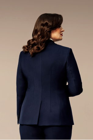 Жакет однобортный с прямыми брюками