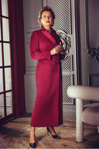 Платье-смокинг удлиненное