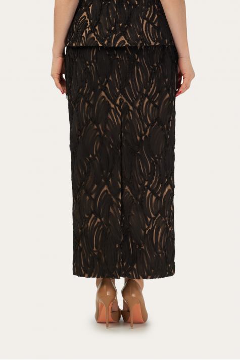 Юбка с высоким поясом удлиненная