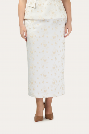 Юбка с высоким поясом удлиненная