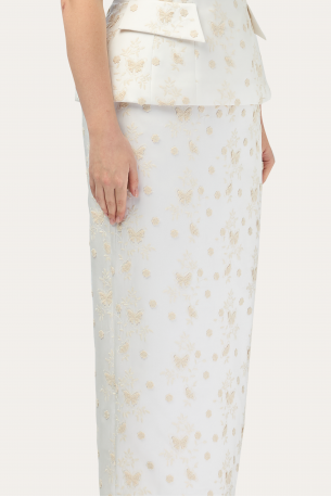 Юбка с высоким поясом удлиненная