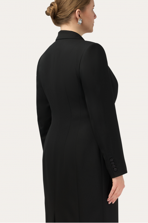 Платье-смокинг удлиненное