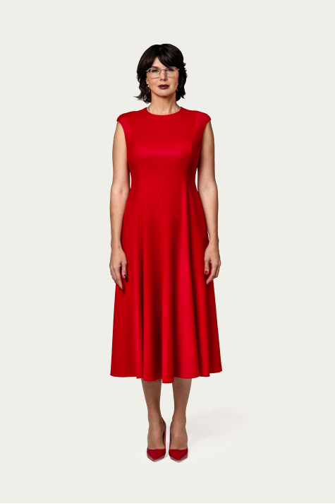 Платье-шестиклинка