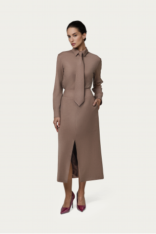 Юбка с разрезом