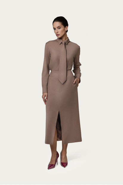 Юбка с разрезом