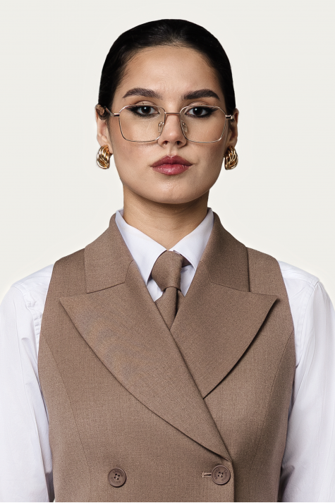 Жилет двубортный