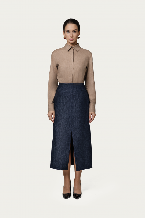 Юбка с разрезом