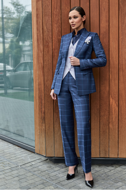 Блуза синего цвета