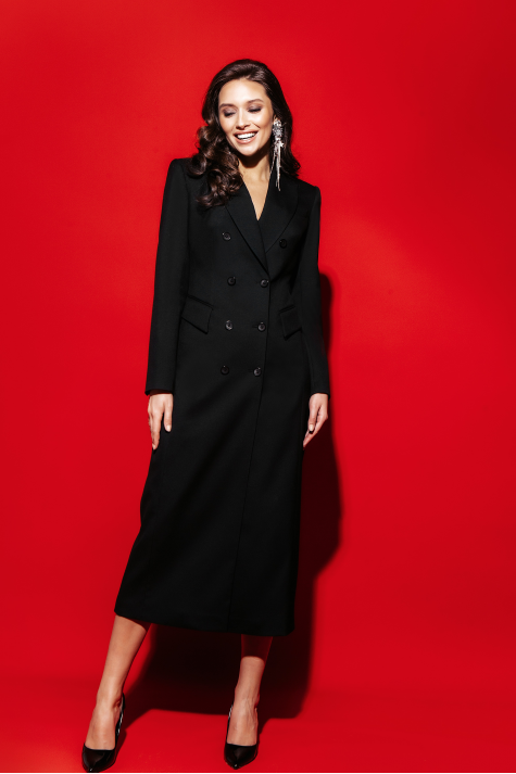 Удлиненное платье-жакет Удлиненное платье-жакет