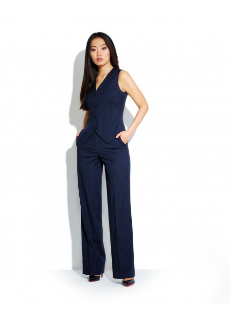 SET OF VEST AND WIDE TROUSERS